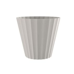 PLASTIKEN Pot Doric Maceta - 26 x 23 cm - Ecru