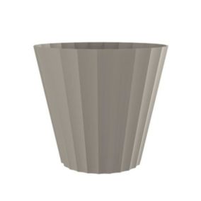 PLASTIKEN Pot Doric Maceta - 32 x 29 cm - Taupe