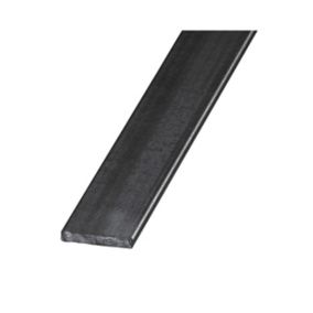 Plat acier verni 10 x 4 mm, 1 m Acier laminé à chaud