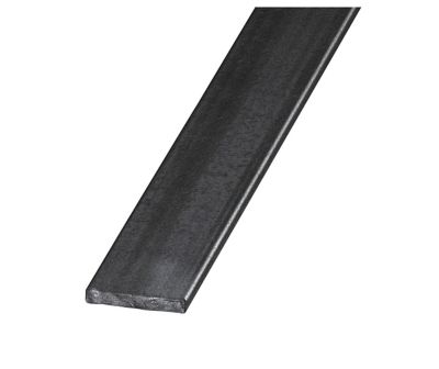 Plat acier verni 40 x 8 mm, 2 m Gris