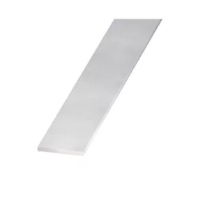 Plat aluminium anodisé incolore 25 x 2 mm, 1 m