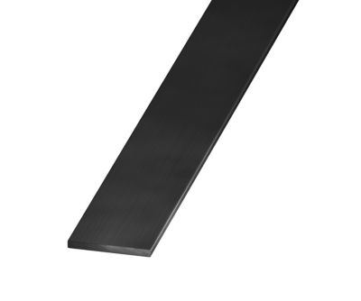 Plat aluminium brossé noir 30 x 2 mm, 2,5 m