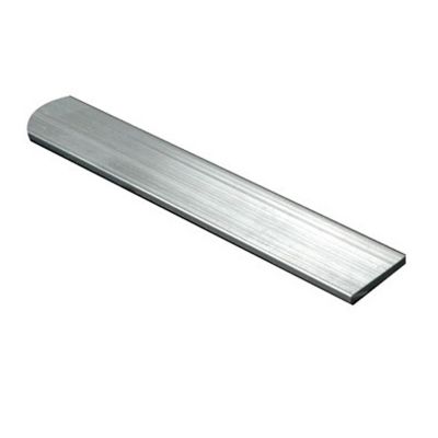 Plat aluminium brut effet argenté 10 x 2 mm, 1 m