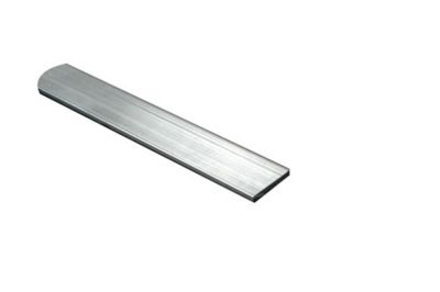 Plat aluminium brut effet argenté 20 x 2 mm, 1 m