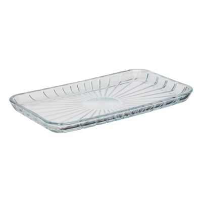 Plat de présentation transparent L27,6xp16,2xH2,1cm - Atmosphera Créateur d'intérieur