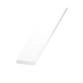 Plat en PVC blanc 30 x 5 mm, 2 m CQFD