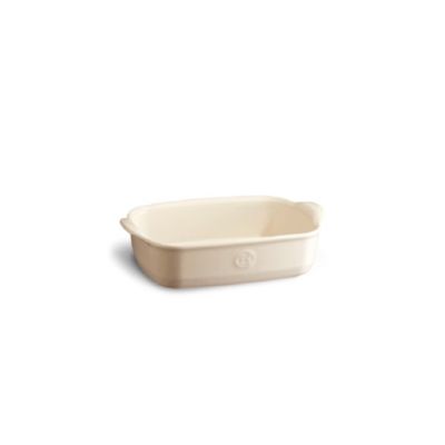 Plat à four rectangle beige 22 cm