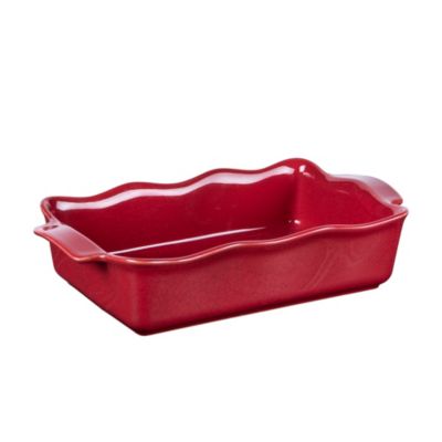 Plat à four rectangle Ely 31x17x7 cm rouge