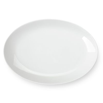 Plat ovale 38 x 24 cm Blanc - Côme par Médard de Noblat