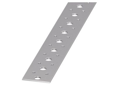 Plat perforé acier profilé à froid verni 40 x 2 mm, 1m