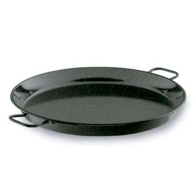 Plat pour paëlla 60 cm en acier émaille