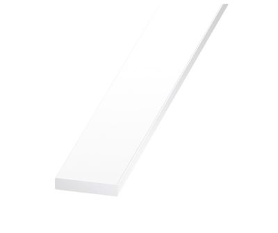Baguette d'arrêt - PVC blanc - L. 2 m - SINIAT