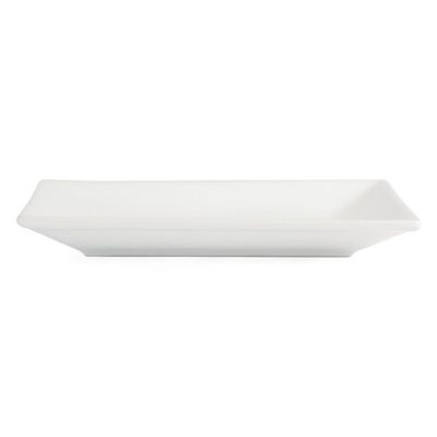 Plat Rectangulaire de Service en Porcelaine Blanche 200 x 130 mm - Lot de 6 - Olympia
