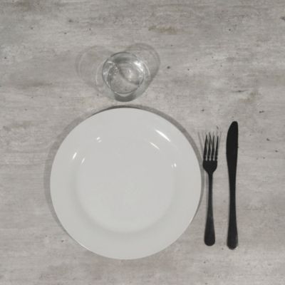 Plateau 120x70 decor beton naturel - Restootab