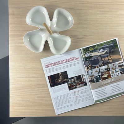 Plateau 120x70 decor chene alba - Restootab