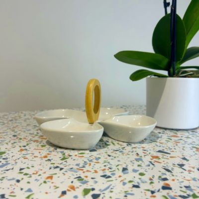 Plateau 60x60 decor terrazzo spectra - Restootab