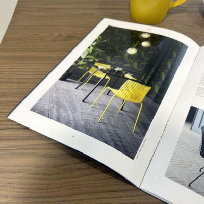 Plateau 70x70 decor chene marron - Restootab