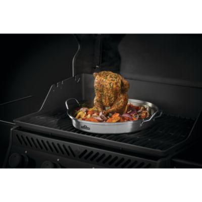 Plateau à infusion poulet en acier inoxydable Napoleon Grills L.38 x l.44,5cm