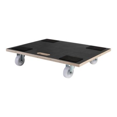 Plateau Roulant EURO VANADIUM - 58x29cm - 150kg Charge - 4 Roulettes - Pour Déménagement, Plantes