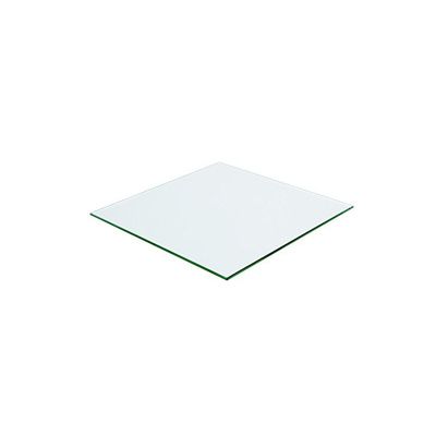 Plateau carré 70x70 en verre trempé transparent