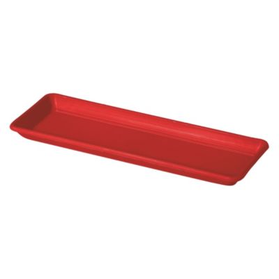 Plateau Day R plastique rouge 50 cm Deroma