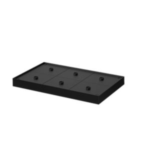 Plateau de chargement PLATE KELLY Noir Plastique 6 Lampes