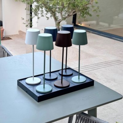 Plateau de chargement PLATE KELLY Noir Plastique 6 Lampes