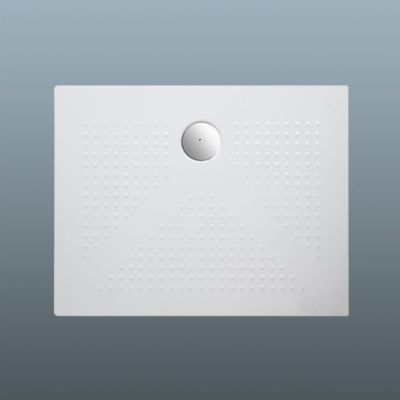 Plateau de douche 70x90 cm en céramique blanche avec épaisseur ultra-mince de 3 cm - delfino