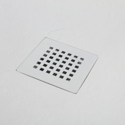 Plateau De Douche D'angle 90X90 En Résine Fine H2,5Cm Blanc Muse