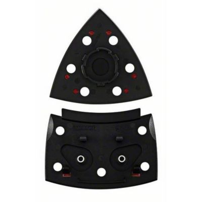 Plateau de ponçage triangulaire 102 x 92 mm compatible PSM 200 AES, système auto-agrippant.