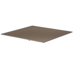 Plateau de table 70 cm stratifié taupe Opera  Oviala