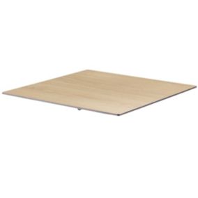 Plateau de table 70 x 70 cm stratifié en chêne naturel  Oviala