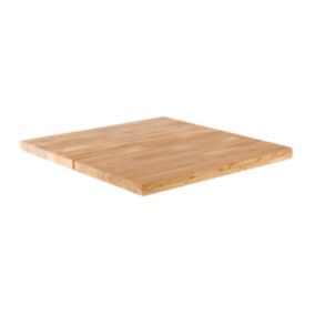 Plateau de table avec bords droits (60 x 60 cm) en chêne Inga  Oviala