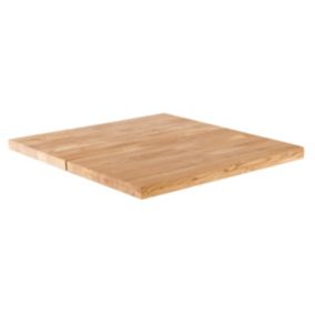 Plateau de table avec bords droits (70 x 70 cm) en chêne Inga  Oviala