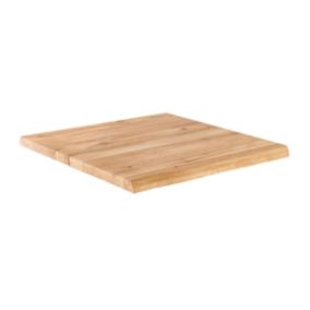 Plateau de table avec bords irréguliers (60 x 60 cm) en chêne  Oviala