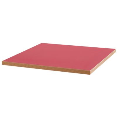 Plateau de table carré rouge 60cm La Villette  Oviala