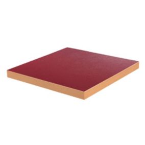 Plateau de table carré rouge 60cm La Villette  Oviala