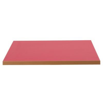 Plateau de table carré rouge 60cm La Villette  Oviala