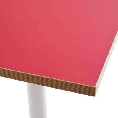 Plateau de table carré rouge 60cm La Villette  Oviala