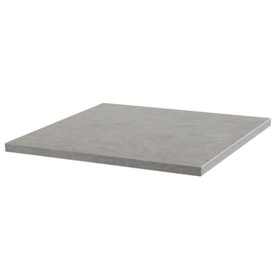 Plateau de table carré stratifié 60 x 60 cm béton ciré  Oviala