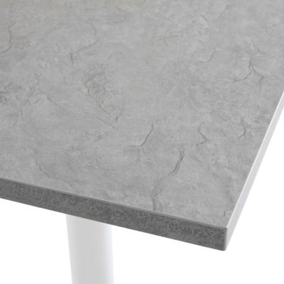 Plateau de table carré stratifié 60 x 60 cm béton ciré  Oviala