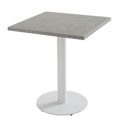 Plateau de table carré stratifié 60 x 60 cm béton ciré  Oviala
