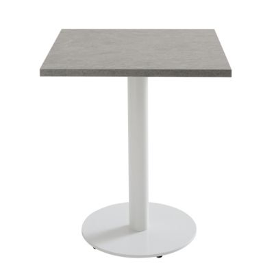 Plateau de table carré stratifié 60 x 60 cm béton ciré  Oviala
