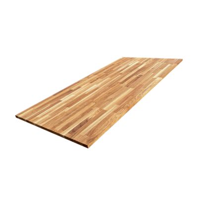 Plateau de Table Chêne Massif Abouté Pré-huilé, L.160 cm x l.80 cm, Ep. 22 mm
