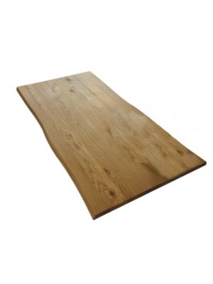 Plateau de table chene rustique huile prolam bords flacheux 80 x 200 cm, ép.40