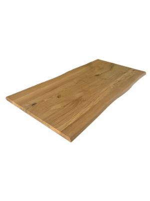 Plateau de table chene rustique huile prolam bords flacheux 80 x 200 cm, ép.40