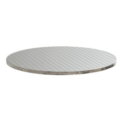 Plateau de table rond en inoxydable 60 cm Brixton  Oviala
