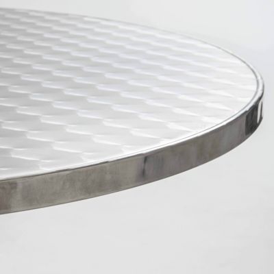 Plateau de table rond en inoxydable 60 cm Brixton  Oviala