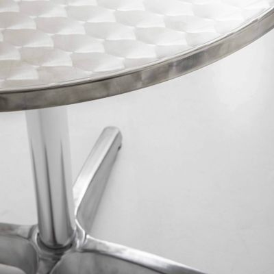 Plateau de table rond en inoxydable 60 cm Brixton  Oviala