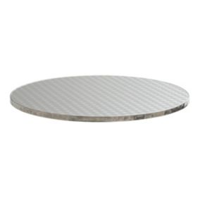 Plateau de table rond en inoxydable 60 cm  Oviala